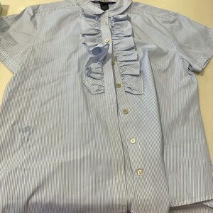 Marc Jacobs Light Blue Striped Button Down Shirt